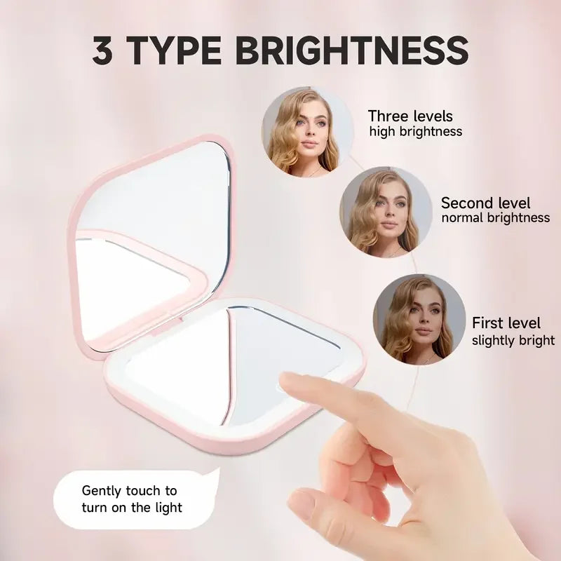 GlowFold Travel Makeup Mirror